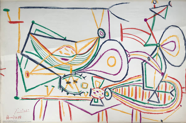 Picasso-Zeichnung-bunt-2-Flugzeuge