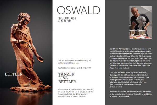 TÄNZER – DIVA – BETTLER | OSWALD. Skulpturen und Malerei